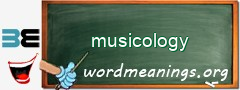 WordMeaning blackboard for musicology